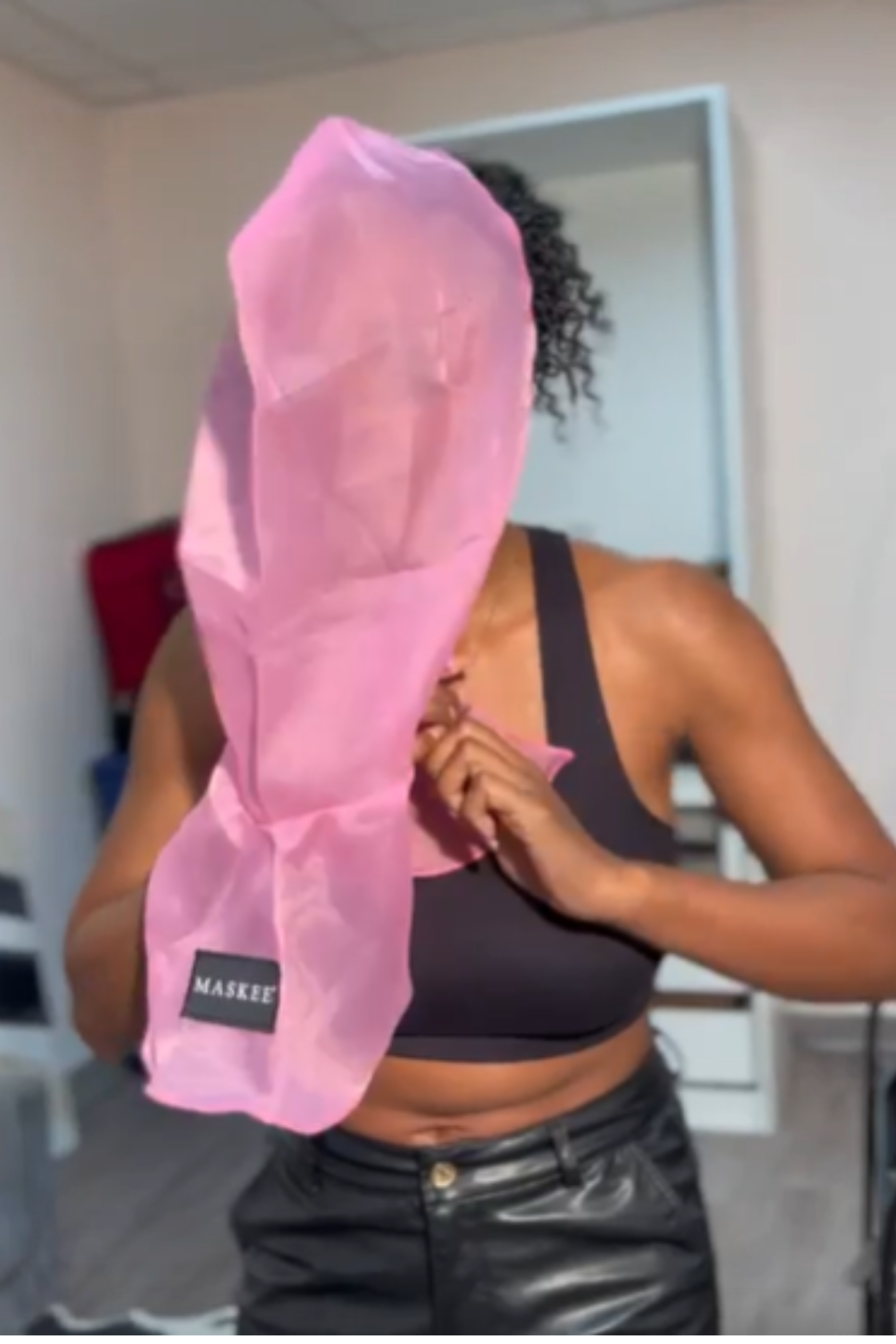 maskee limited edition pink worn
