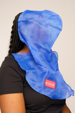 maskee limited edition blue and red patch side view in use